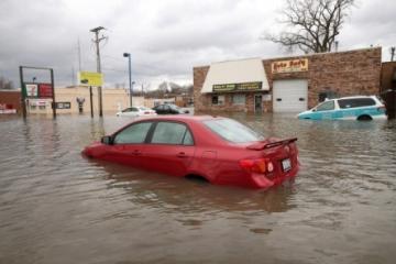 If a car or truck has been submerged in a lake its a little to much water damage to try and repair that vehicle.
