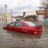 If a car or truck has been submerged in a lake its a little to much water damage to try and repair that vehicle.